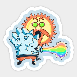 Rainbowhameha summer rainbow Sticker